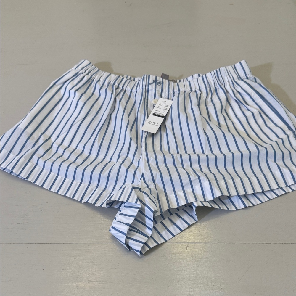 J. Crew Cotton poplin boxer short in stripe Size XS - Picture 2 of 7